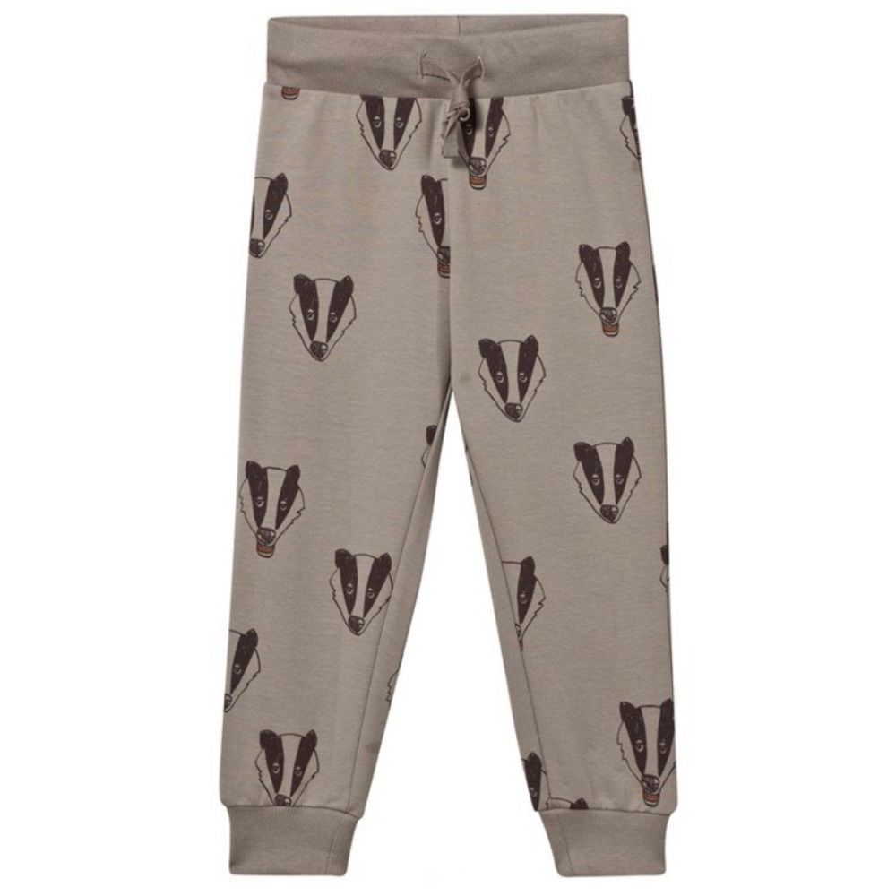 New Mini Rodini Grey Badger Print Sweatpants